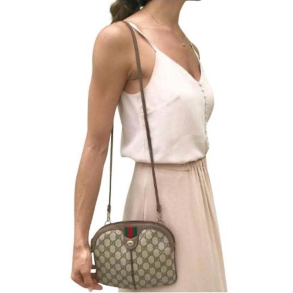 Authentic Gucci crossbody bag brown monogram coated canvas - Picture 2 of 15
